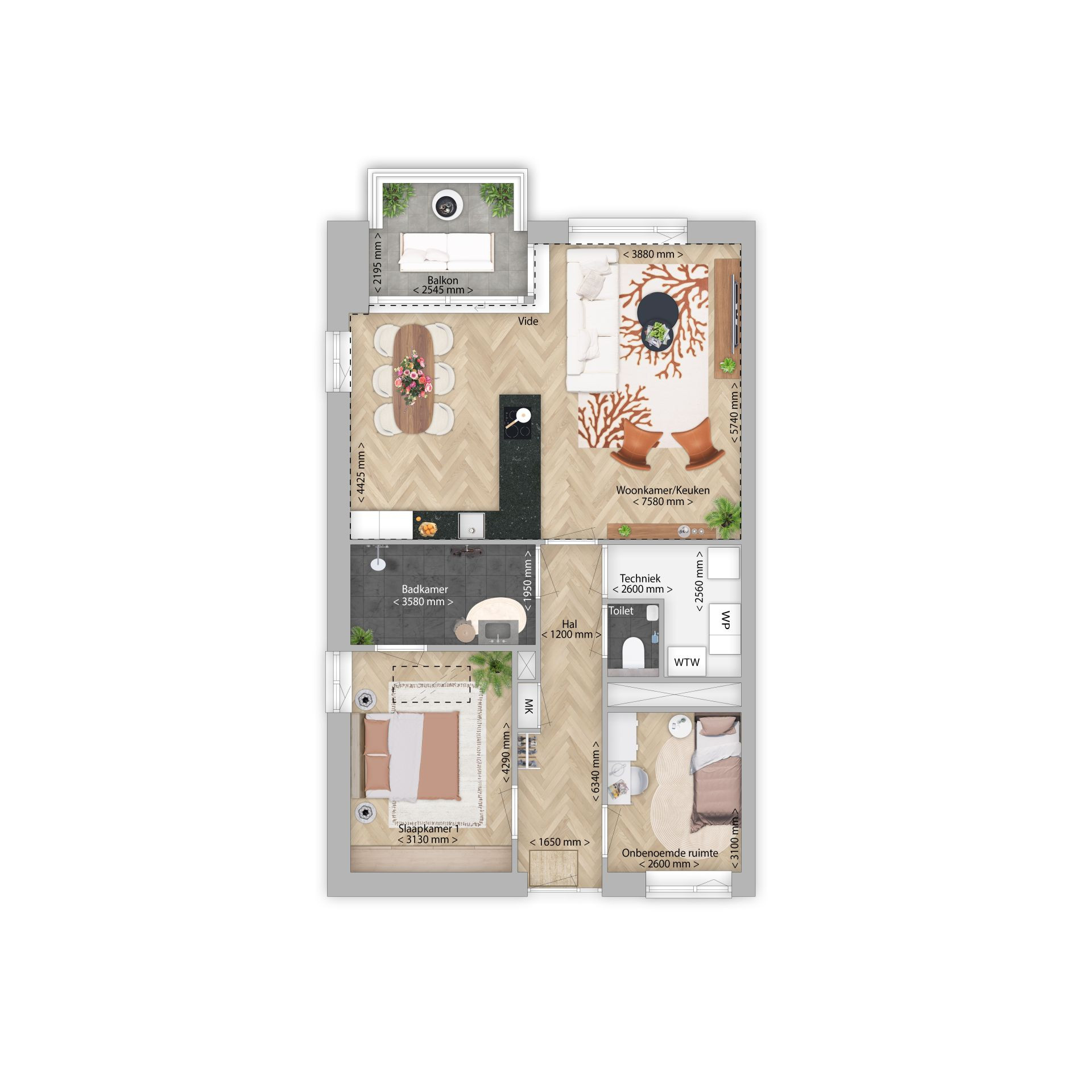 Plattegrond woningtype b4, bouwnummer 39 B4 Florant