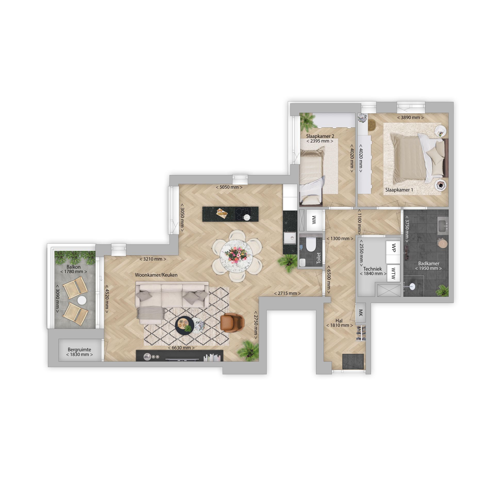 Plattegrond plattegrond woningtype e1, bouwnummer 20 E1 Florant