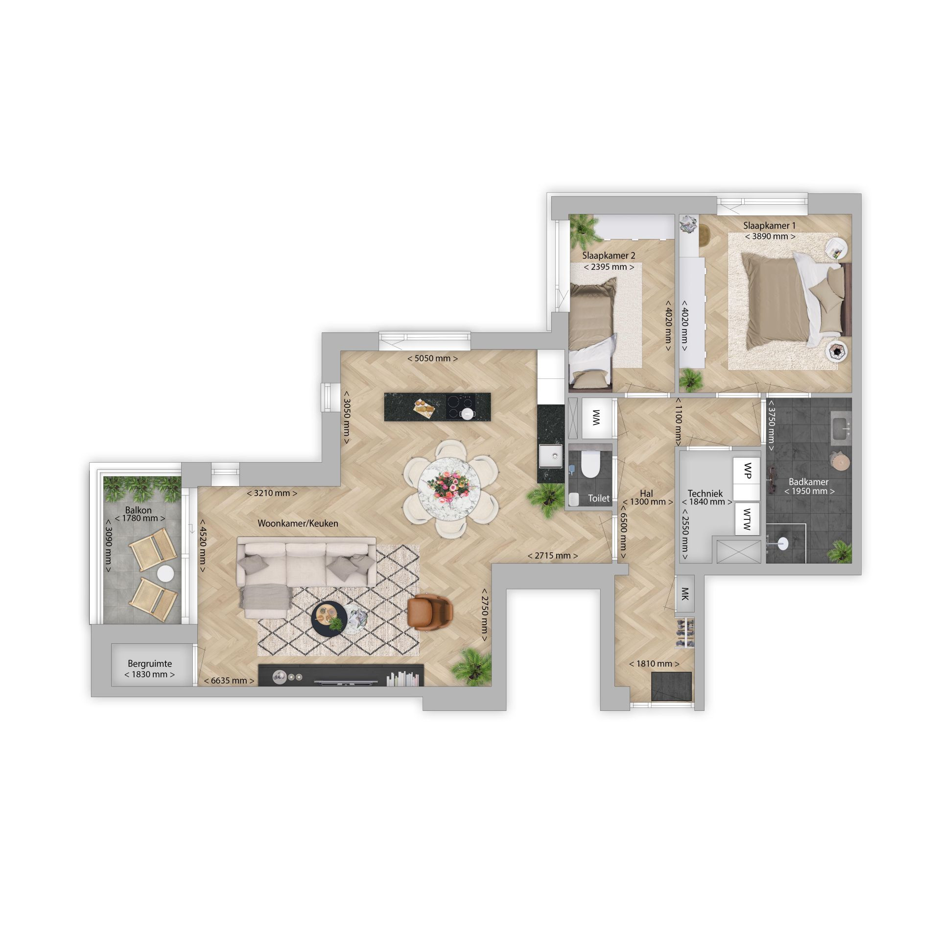 Plattegrond plattegrond woningtype e1, bnr 4 E1 Florant